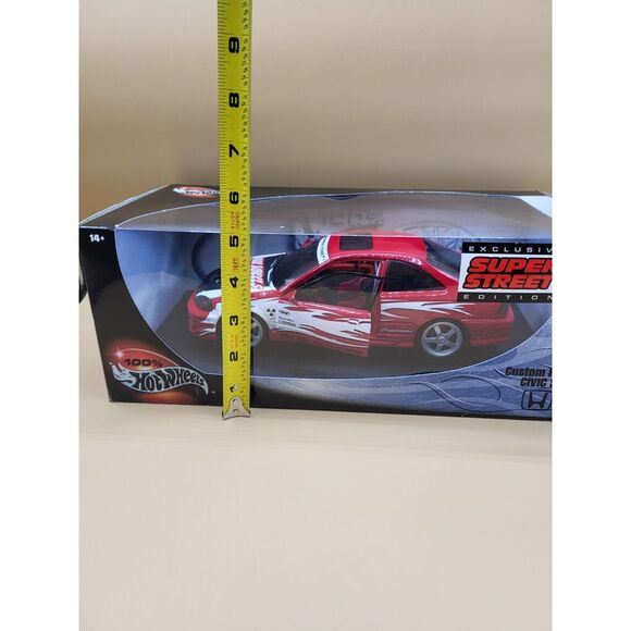 Hot Wheels Custom Honda Civic SI Super Street Edition Red - Picture 13 of 15